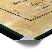 1839 David H. Burr Wall Map of the 統一された州 ポスター (角)