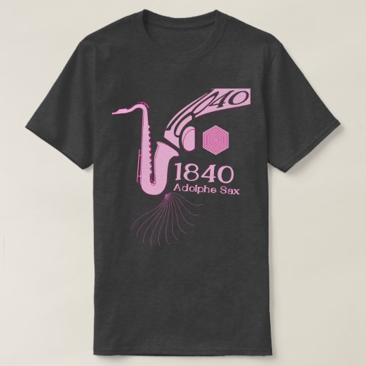 1840サックス音楽の誕生 Tシャツ (デザイン正面)