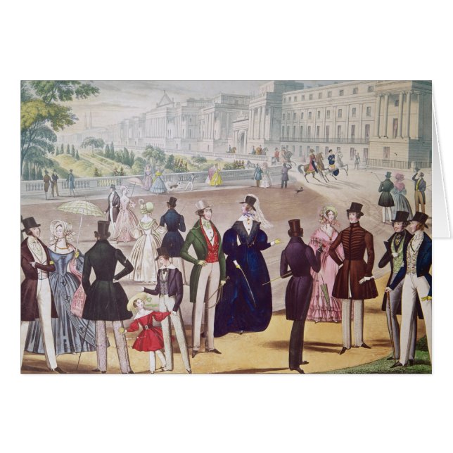 1840年の夏のファッション (正面横)