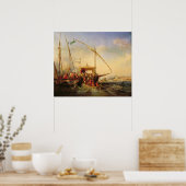 1842年、1346年のインブレ海戦 ポスター (キッチン)