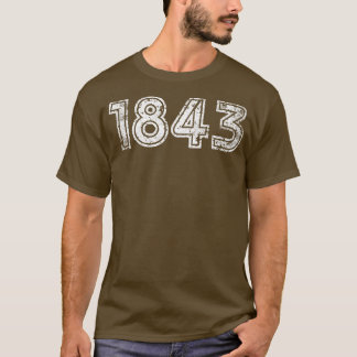 1843ヴィンテージルック Tシャツ