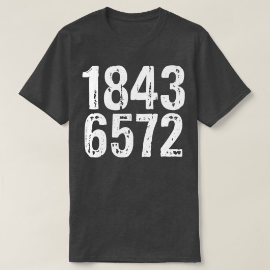 1843年の不快な大人のユーモア Tシャツ (デザイン正面)