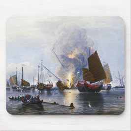 1843年の中国戦闘帆船の破壊 マウスパッド