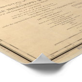 1843年ミシシッピ川の地図 ポスター (角)