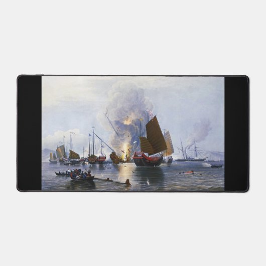 1843年中国の軍司令部の破壊 デスクマット (正面)