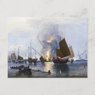 1843年中国の軍司令部の破壊 ポストカード