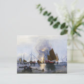 1843年中国の軍司令部の破壊 ポストカード (スタンド正面)