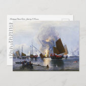 1843年中国の軍司令部の破壊 ポストカード (正面/裏面)