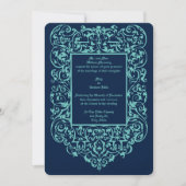 1844ビクトリアン年アールヌーボー華美縁ど年 招待状 (正面)