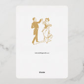 1844ビクトリアン年アールヌーボー華美縁ど年 箔招待状 (裏面)