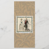 1844年のヴィクトリアン時代のウェディングアート メニュー (裏面)