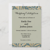 1844年のヴィクトリアン時代のウェディングアート 招待状 (正面)