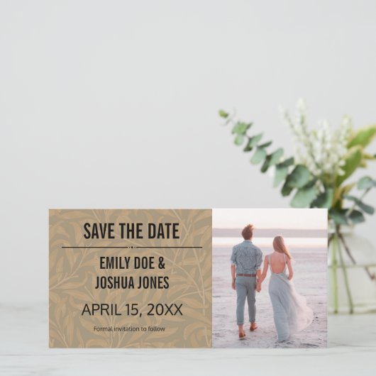 1844年のヴィクトリア時代のウェディングアート セーブザデート (スタンド正面)