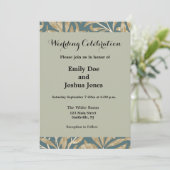 1844年のヴィクトリア時代のウェディングアート 招待状 (スタンド正面)