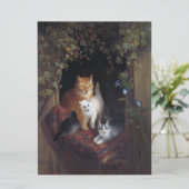 1844年 ヘンリエッテ・クニップの猫と子猫 (スタンド正面)