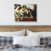 1844年、金ゴールドの愛 キャンバスプリント (インサイチュ (寝室))