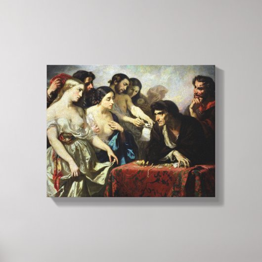 1844年、金ゴールドの愛 キャンバスプリント (正面)