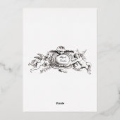 1845エレガントビクトリアンカルトゥーシュ 箔招待状 (裏面)