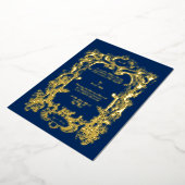 1845エレガントビクトリアンカルトゥーシュ 箔招待状 (回転した状態)