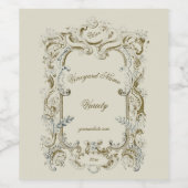 1845エレガント年ビクトリアンカートーシュ ワインラベル (シングルラベル)