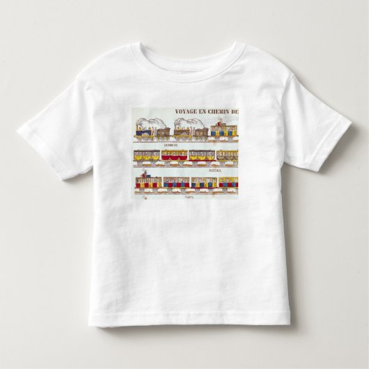 1845年に柵旅行 トドラーTシャツ (正面)
