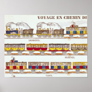 1845年の鉄道旅行 ポスター