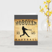 1846 Hoboken New Jersey Baseball  カード (黄色い花)