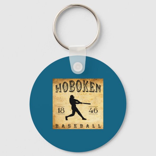 1846 Hoboken New Jersey Baseball  キーホルダー (正面)