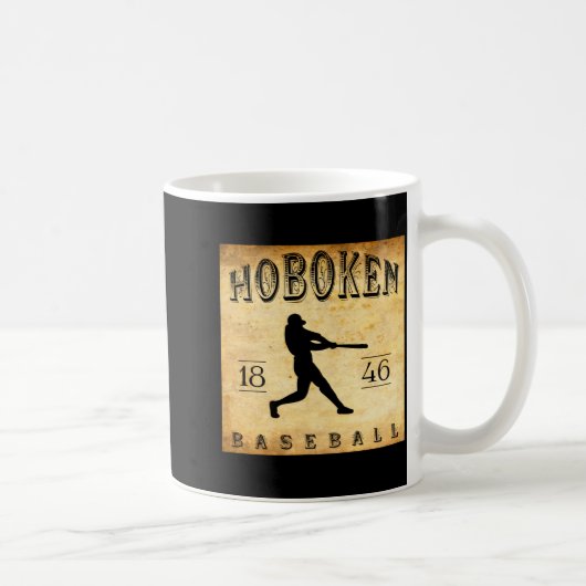 1846 Hoboken New Jersey Baseball  コーヒーマグカップ (右)