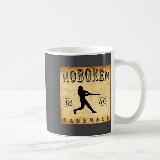 1846 Hoboken New Jersey Baseball  コーヒーマグカップ (右)