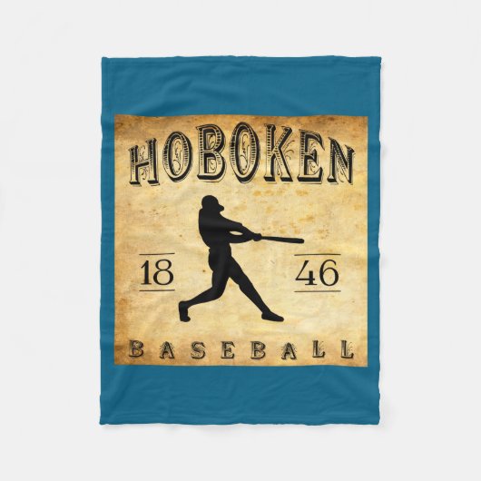 1846 Hoboken New Jersey Baseball  フリースブランケット (正面)