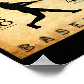 1846 Hoboken New Jersey Baseball  ポスター (角)