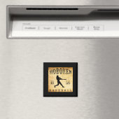 1846 Hoboken New Jersey Baseball  マグネット (インサイチュ (食洗機))