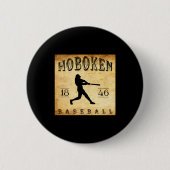 1846 Hoboken New Jersey Baseball 缶バッジ (正面)