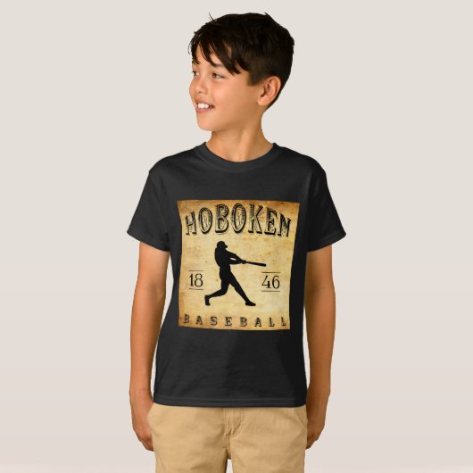 1846 Hoboken New Jersey Baseball  Tシャツ (正面フル)