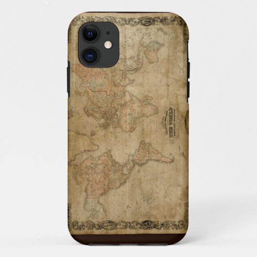 1847ヴィンテージ旧世界地図iPhone 5ケース Case-Mate iPhoneケース (裏面)