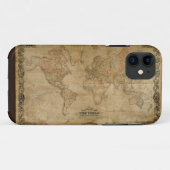 1847ヴィンテージ旧世界地図iPhone 5ケース Case-Mate iPhoneケース (裏面(横))