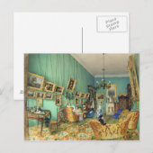 1847年のリビングルームの内部 ポストカード (正面/裏面)