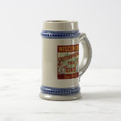 1848年から他州を飲み干し続けるウィスコンシン州 ビールジョッキ (正面右)