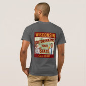 1848年から他州を飲み干し続けるウィスコンシン州 Tシャツ (裏面フル)