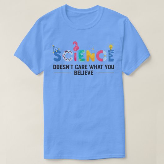 1848年の科学気には何を信じも Tシャツ (デザイン正面)