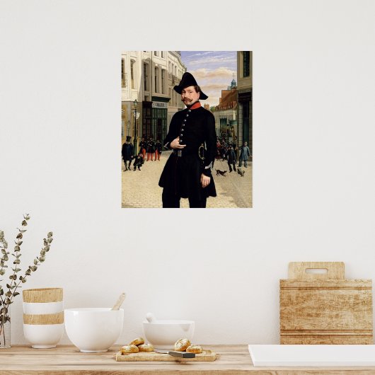 1848年の道合の警察官ポートレート ポスター (キッチン)