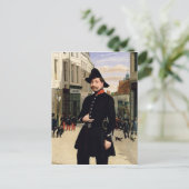 1848年の道合の警察官ポートレート ポストカード (スタンド正面)