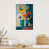 1849夢のような流れ ポスター (キッチン)