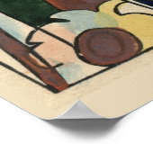 1849年のハートの遊カードのポスター ポスター (角)