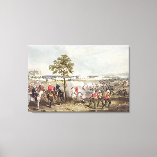 1849年2月21日のグジャラートの戦い キャンバスプリント (正面)