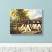 1849年、兵士の命の場面 キャンバスプリント (インサイチュ (ウッドフロア))