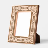 1850ビクトリアン年バラフローラ縁ど レーザー彫刻フレーム (左)