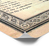 1850ミッチェル比較図世界の山々 ポスター (角)