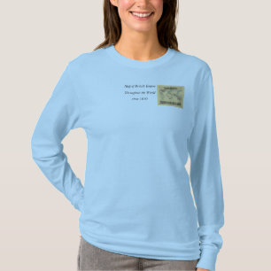 1850年のイギリス帝国全世界地図 Tシャツ